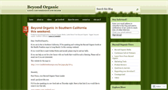 Desktop Screenshot of beyondorganicnews.wordpress.com