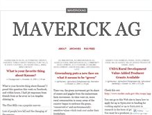 Tablet Screenshot of maverickag.wordpress.com