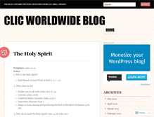 Tablet Screenshot of clicworldwide.wordpress.com