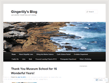 Tablet Screenshot of museumschoolgingerlily.wordpress.com