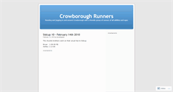 Desktop Screenshot of crowboroughrunners.wordpress.com