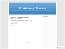 Tablet Screenshot of crowboroughrunners.wordpress.com