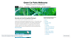 Desktop Screenshot of greencarparks.wordpress.com