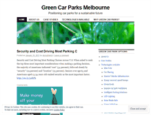 Tablet Screenshot of greencarparks.wordpress.com