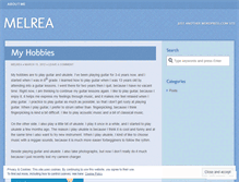 Tablet Screenshot of melrea.wordpress.com