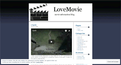Desktop Screenshot of lovemovie.wordpress.com