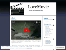 Tablet Screenshot of lovemovie.wordpress.com