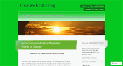 Desktop Screenshot of creativeblathering.wordpress.com