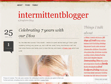 Tablet Screenshot of intermittentblogger.wordpress.com