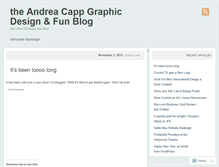 Tablet Screenshot of andreaarbuckle.wordpress.com