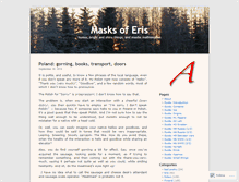 Tablet Screenshot of masksoferis.wordpress.com
