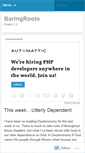 Mobile Screenshot of baringroots.wordpress.com