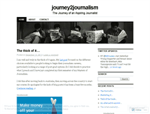 Tablet Screenshot of journey2journalism.wordpress.com