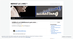 Desktop Screenshot of hirnkabarett.wordpress.com