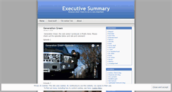 Desktop Screenshot of executivesummary.wordpress.com