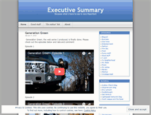 Tablet Screenshot of executivesummary.wordpress.com
