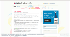 Desktop Screenshot of hellostudentslife.wordpress.com