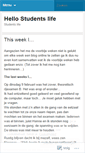 Mobile Screenshot of hellostudentslife.wordpress.com