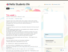 Tablet Screenshot of hellostudentslife.wordpress.com