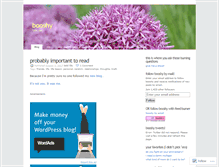Tablet Screenshot of booshy.wordpress.com