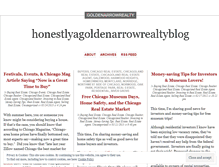 Tablet Screenshot of honestlyagoldenarrowrealtyblog.wordpress.com