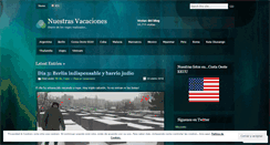 Desktop Screenshot of nuestrasvacaciones.wordpress.com