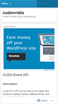 Mobile Screenshot of cudanvidia.wordpress.com