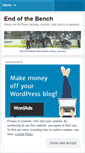 Mobile Screenshot of endofbench.wordpress.com