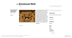 Desktop Screenshot of emotionalwolf.wordpress.com