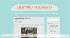 Desktop Screenshot of mentuisianthoughts.wordpress.com