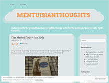 Tablet Screenshot of mentuisianthoughts.wordpress.com