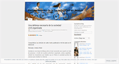 Desktop Screenshot of fortalecimientodelasociedadcivil.wordpress.com