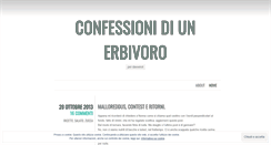 Desktop Screenshot of herbivorsconfessions.wordpress.com