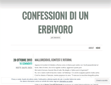 Tablet Screenshot of herbivorsconfessions.wordpress.com