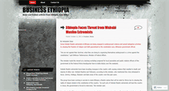 Desktop Screenshot of businessethiopia.wordpress.com