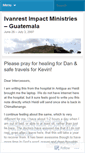 Mobile Screenshot of ivanrestimpactguatemalasummer2007.wordpress.com