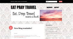 Desktop Screenshot of eatpraytravel.wordpress.com