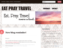 Tablet Screenshot of eatpraytravel.wordpress.com