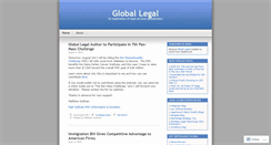 Desktop Screenshot of globallegal.wordpress.com