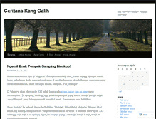 Tablet Screenshot of akanggalih.wordpress.com