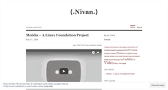 Desktop Screenshot of nivan.wordpress.com