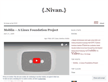 Tablet Screenshot of nivan.wordpress.com