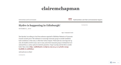 Desktop Screenshot of clairemchapman.wordpress.com