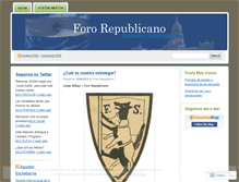 Tablet Screenshot of fororepublicano.wordpress.com