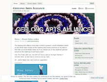 Tablet Screenshot of geelongartsalliance.wordpress.com