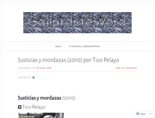 Tablet Screenshot of gallardete.wordpress.com