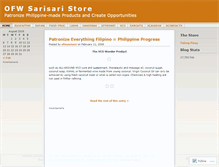 Tablet Screenshot of ofwsarisari.wordpress.com