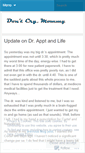 Mobile Screenshot of dontcrymommy.wordpress.com