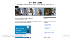 Desktop Screenshot of montrealbirdguiding.wordpress.com