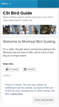Mobile Screenshot of montrealbirdguiding.wordpress.com
